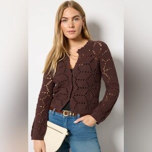 NWT Z Supply Chocolate Brown Rosalyn Cardigan